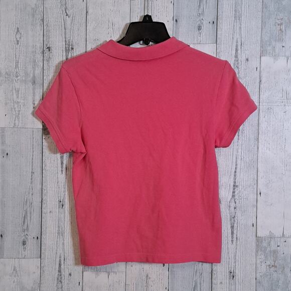 Lilly Pulitzer Polo Shirt Pink Medium - Picture 5 of 6